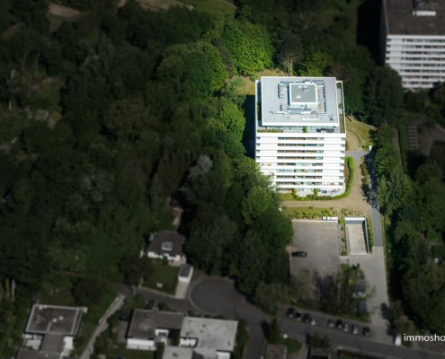 Fotograf Bonn Luftbildaufnahme Hochhaus in Umgebung