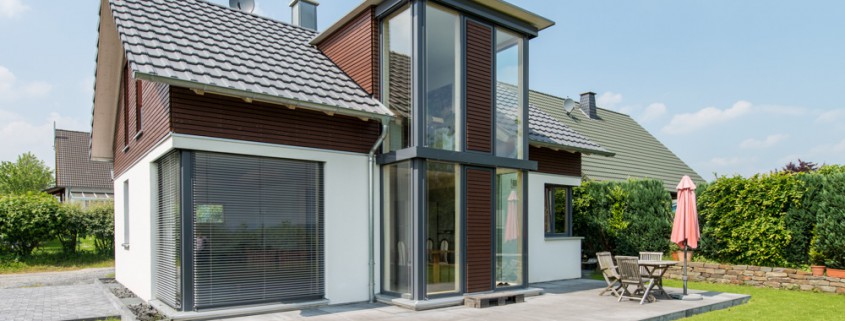 Architektur-Fotograf Siegburg Niedrigenergiehaus mit natürlichen Baumaterialien